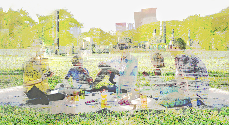 contemporary urban landscape park